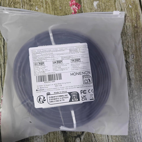 HONENCN 18 2 18 0.82mm 12V/24V Aluminum(CCA)Flexible/2 (9.2M/30FT) Gauge Conductor Electrical Wire, AWG Wire PVC Cord