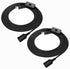 HESSION 2 Pack Plug-in Pendant Light, 16.4Ft Vintage Industrial Edison Light Socket