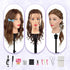 100% Mannequin Head Human Hair - Cosmetology Manikin Doll Head with Real Hair for Hairdresser Practice Styling Braiding