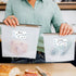 Risepekt 200 2"x1" 30 Pcs Dissolvable Food Labels Roll, Dishwasher Safe, Dissolves in Water in Sec, Removable Freezer