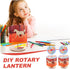 2pcs Toddmomy DIY Paper Rotary Lantern Kit for Boy Girl Festive Craft Material for School Science Projects for Chinese