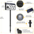 3-Color MAXvolador Solar Powered Address Sign House Numbers Waterproof, Lighting Modes LED Illuminated Address Plaque