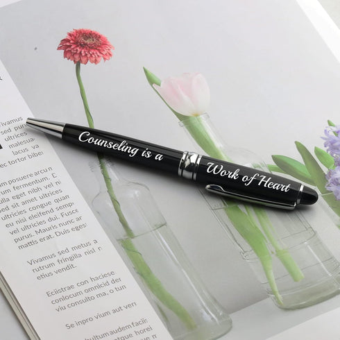 BLUPARK School Counselor Gift, Counselor Ballpoint Pen - Counseling is A Work of Heart Gift for Teacher Guidance