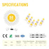 Kuject 50PCS Yellow Solder Seal Wire Connectors, AWG 12-10, Heat Shrink Butt Terminals for Marine Boat Wire Joint
