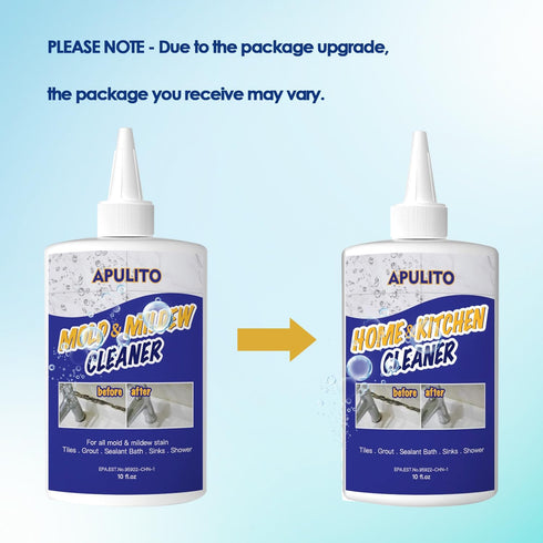 Countertop 10 Oz (Pack 2) APULITO Household cleaner Gel for Bathroom Shower Kitchen Tile Sink Fl