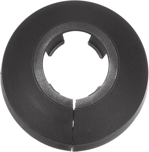 uxcell Pipe Cover Decoration, 16mm PP Plastic Escutcheon Water Pipe Drain Line Cover, Black (10pcs)