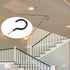 Kare Kind 25 pcs Ceiling Hooks, Rubber Coated with 13x Black and 12x White Hooks for Indoor Outdoor Use