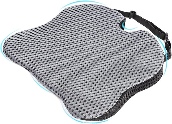 Generic Car Wedge Seat Cushion Memory Foam Comfortable Seat Cushion-Orthopedic Support for Car