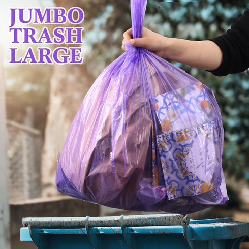 Dunzoom 180 17"x8"x29" 18 Pcs Large Plastic Shopping Bags with Handles Bulk, Jumbo T-shirt Bags Mic Thick for Grocery