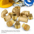 CSTQ0018 1/8-Inch Male National Taper Threads Solid Plug, Lead-Free Brass Pipe Fitting, 25