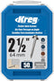 Kreg SML-C250-50 Zinc Pocket-Hole Screws, 2 1/2 Inch, 8 Coarse Thread, Maxi-Loc Head (50 Count)