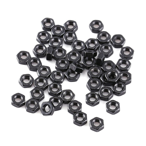 300pcs M3 Black Alloy Steel Hex Socket Screws Nuts Washer Assortment Kit (Set A Head)