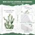 96 Set Colarr Cactus Themed Gifts Bulk with Cute Cartoon Cactus Pens Inspirational Pocket Notepads Motivational