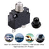 15 Amps Push Button Circuit Breakers, Thermal Overload Protector, 125/250V AC, 50V DC, 2 Pcs, Waterproof Button