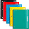 Mead Spiral Notebooks, 5 Pack, 1-Subject, Wide Ruled, 100 Sheets, Plastic Cover, 8" x 10-1/2", Assorted Colors