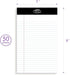 Legal Notepads 5x8, Pack of 12 - Perforated Narrow Ruled Writing Pads, Premium Thick Paper for Home, Office, School