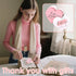DAWZMR 200 2.36" 2.76" PCS Thank You Cards for Small Business, X Love Heart Shaped Thank You Cards