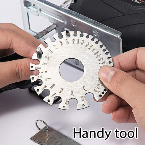 ZeeDix 4 Pcs Stainless Steel Metal Sheets Welding Thickness Gauge - Wire Gauge Measurement Tool
