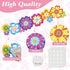 Spring Bulletin Board Border Decorations with 200 Glue Point Dots (60Pcs, 59Ft in Length)