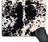 SSOIU Cowhide Print Mouse Pad, Black & White Cow Spots Pattern, Customized Rectangle Non-Slip Rubber Gaming Mouse Pad