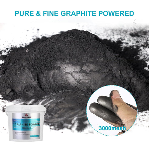 1.5LBS Powder,3000 Pure Graphite Mesh Microfine Dry Graphite Lubricant Powder for Locks,Pinewood