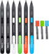 M&G 9 Pcs Mechanical Pencils Sets - 6 Mechanical Pencils, 3 Tubes of Lead Refills for Sketching and Drafting