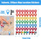 Shimmeroo 280Pcs Map Location Position Stickers, Self Adhesive Map Markers Indicator Labels Colorful