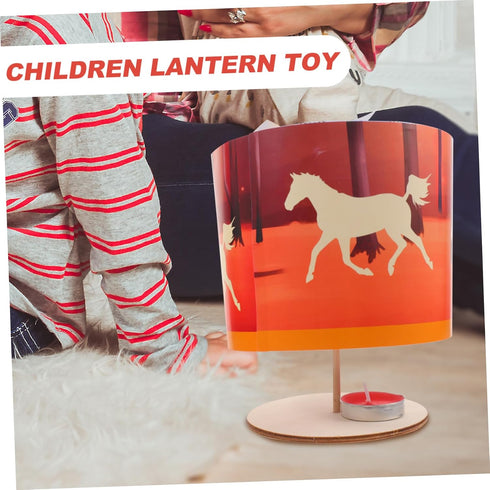 2pcs Toddmomy DIY Paper Rotary Lantern Kit for Boy Girl Festive Craft Material for School Science Projects for Chinese