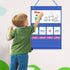 EAMAY CVC Word Building Desktop Pocket Chart Stand with Magnetic Write & Wipe Boards for Kids