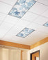 Yomandocix 4x2 feet,1 Pack Classroom,Summer Blue Ocean Coastal Fluorescent Light Covers for Ceiling Lights Magnetic