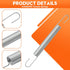 DZBQ 4 Pack 4 Inch 540183#61 Mechanical Extension Springs with Hook Ends, Steel Extension Spring, Small Extension