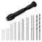 uxcell 26pcs Pin Vise Hand Drill Bit Set, 0.5mm-3.0mm Micro Mini Twist Drill Bits for Metal Wood Plastic DIY