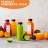 BOOMIBOO Juice Bottles with Caps, 15Pcs 12oz Clear Reusable Water Bottles for Juicing, Smoothie Containers