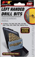 Performance Tool W9011 | 13pc Left Hand Drill Bit Set with Titanium Nitride Coating SAE (1/16-Inch - 1/4-Inch)
