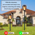 Flame Lamp Extension Kit - Ground Stake and Joint Connector to Make Solar Flashlight Torch Taller, 6 Sets