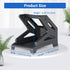 Label Holder for Desktop Shipping Label Printer, Compatible with Rolls and Fan-Fold Labels (Black)