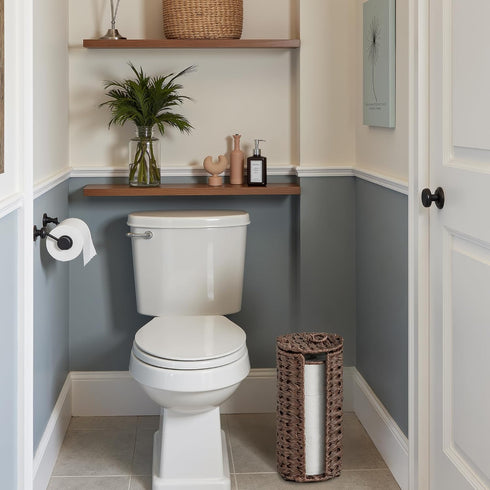3 GRANNY SAYS Toilet Paper Storage Basket with Lid, Toilet Paper Holder Stand, Waterproof Organizer for Bathroom