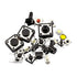 Tactile Button Switch Tact Switch Package, Micro Momentary Tact Assortment Kit (25 Value, 250PCS)