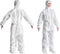AMZ Medical Supply Disposable Coveralls, White SMS 60 GSM, X-large, Pack of