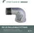Supply Giant HNTO0100 1 in. Galvanized Iron MIP/FIP 90 Degree Street Elbow