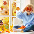 Whaline 37Pcs Fall Thanksgiving Motivational Bulletin Board Decor Autumn Inspirational Rules Poster Set