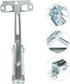 Adjustable Sofa Bed Headrest Lift Hinge Support Bracket, Heavy Duty Iron Folding Table Lifter for Furniture, Massage