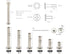 LBY 120pcs Chicago Screws Binding Screw Posts, M5 x 10/15/20/25/30/35mm Assortment Kit for Leather Repair
