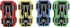 The Classics Magnetic Race Car Whiteboard Erasers, Multi-Colored Dry Erasers, Pack of 4 - TPG-358