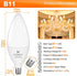 Bulbs 2700K E12 60w B11 Bulbs Bulbs 500LM CRI85 120V Non-Dimmable 8 Pack hansang LED Ceililng Fan Light Warm White