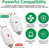 zuozuobubu 2 PCS Replacement Tip Chargers, Overcharge Protection Adapter with LED Indicator Adapter, Compatible