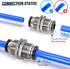 TAILONZ PNEUMATIC 4MM OD Straight Through Baffle Quick Insertion Trachea Connector, Pack of 10 PM-4