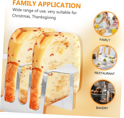 3 ABOOFAN pcs Sliced Bread Stand Rack Elegant Bread Slice Storage for Breakfast Muffins Bagels for Home Bakery Parties