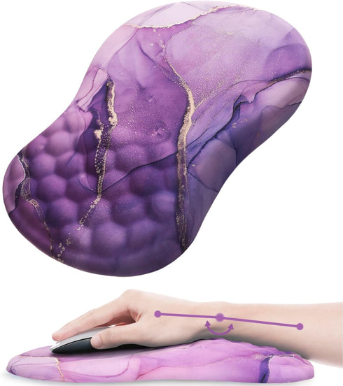 Laokiiy Mouse Pad Wrist Support, Ergonomic Mouse Pad with Wrist Rest, Comfortable Computer