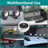 24Pack Rubber Coated Magnets, 30LBS Neodymium Magnets with M6 Magnetic Assembly Base for Light Bar, Camera Tool.